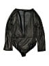 Nasty Gal Inc. Metallic Black Bodysuit Size 4 - photo 1