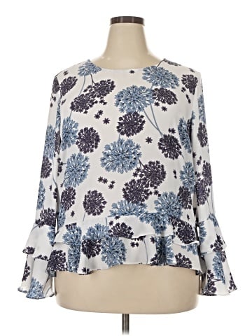 a.n.a. A New Approach Long Sleeve Blouse (view 1)