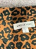 Amour Vert 100% Silk Animal Print Brown Long Sleeve Silk Top Size S - photo 7