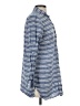 Garnet Hill 100% Linen Stripes Blue Long Sleeve Button-Down Shirt Size S - photo 4