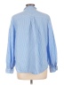 Old Navy 100% Cotton Stripes Blue Long Sleeve Button-Down Shirt Size L - photo 2