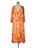 Assorted Brands Orange Casual Dress Size XL - photo 1