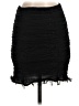 Assorted Brands 100% Polyester Solid Black Casual Skirt Size S - photo 1