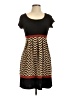 En Focus Studio Chevron-herringbone Brown Casual Dress Size 10 - photo 1