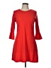 Alya Solid Red Casual Dress Size L - photo 1