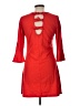 Alya Solid Red Casual Dress Size L - photo 2