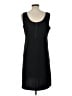 L.L.Bean Solid Black Casual Dress Size L - photo 2
