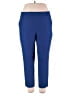 Carolina Belle Solid Blue Active Pants Size 20 - photo 1