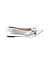 Laisse Passe Metallic Silver Flats Size 7 - photo 1