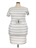 Unbranded Stripes Gray Casual Dress Size 3X - photo 1