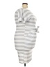 Unbranded Stripes Gray Casual Dress Size 3X - photo 4