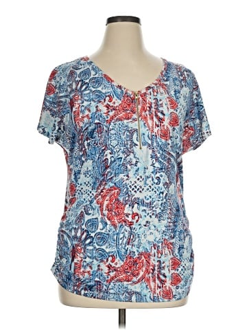 Espresso Short Sleeve Blouse (view 1)