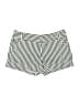 Alice + Olivia Stripes White Green Shorts Size S - photo 1