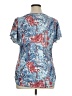 Espresso Blue Short Sleeve Blouse Size XL - photo 2