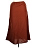 Flax Solid Brown Casual Skirt Size 6 (S) - photo 2