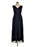 ASOS 100% Polyester Blue Cocktail Dress Size 14 - photo 1