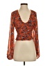 Free People Orange Long Sleeve Blouse Size XS - photo 1