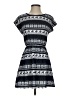 Estam Print Blue Casual Dress Size S - photo 1