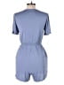LOFT Beach Solid Blue Romper Size M - photo 2