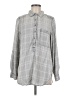 Caffé Marrakesh Checkered-gingham Gray Long Sleeve Button-Down Shirt Size M - photo 1