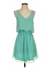 TOBI 100% Polyester Solid Teal Casual Dress Size S - photo 1