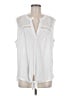 Signature Studio 100% Polyester White Sleeveless Blouse Size 3X - photo 1