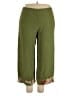 Citron 100% Silk Green Silk Pants Size L - photo 1