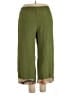 Citron 100% Silk Green Silk Pants Size L - photo 2