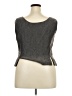 Albert Nipon Gray Sleeveless Top Size 18 - photo 2