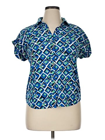 Adrienne Vittadini Short Sleeve Blouse (view 1)