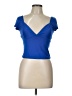 Unbranded Blue Short Sleeve Top Size L - photo 1
