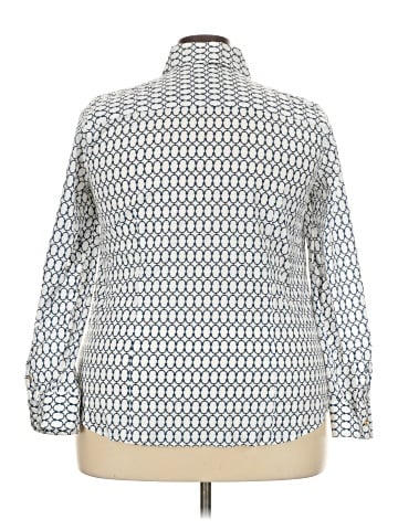 Talbots 3/4 Sleeve Button-Down Shirt (view 2)