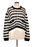 Zara Houndstooth Black Pullover Sweater Size L - photo 1