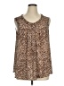 GNW 100% Polyester Brown Sleeveless Blouse Size 1X - photo 1
