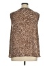 GNW 100% Polyester Brown Sleeveless Blouse Size 1X - photo 2