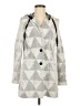 Nic + Zoe Houndstooth Gray Coat Size M - photo 1