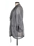 Diane von Furstenberg 100% Polyester Gray Kimono Size 10 - photo 5