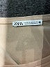 Zara 100% Cotton Tan Short Sleeve Top Size M - photo 7