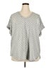 Cupio Gray Short Sleeve Top Size 2X - photo 1