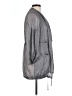 Diane von Furstenberg 100% Polyester Gray Kimono Size 10 - photo 4