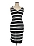 Unbranded 100% Polyester Stripes Black Cocktail Dress Size XL - photo 1