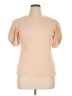 1.State 100% Cotton Tan Short Sleeve Top Size XL - photo 1