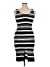 Unbranded 100% Polyester Stripes Black Cocktail Dress Size XL - photo 2