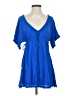 L Space Blue Short Sleeve Blouse Size XS - photo 1