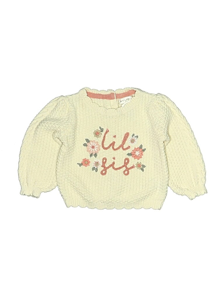 Pre-owned Max Studio Babies' Pullover Sweater In Yellow