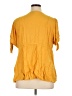 Torrid Solid Yellow Short Sleeve Henley Size 1X Plus (1) - photo 2