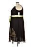 Jessica Howard Graphic Brown Cocktail Dress Size 18 - photo 5