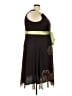 Jessica Howard Graphic Brown Cocktail Dress Size 18 - photo 4