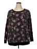 Torrid Floral Black Pullover Sweater Size 2X Plus (2) - photo 1