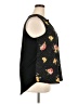 Papermoon 100% Polyester Floral Black Sleeveless Blouse Size 2X - photo 4